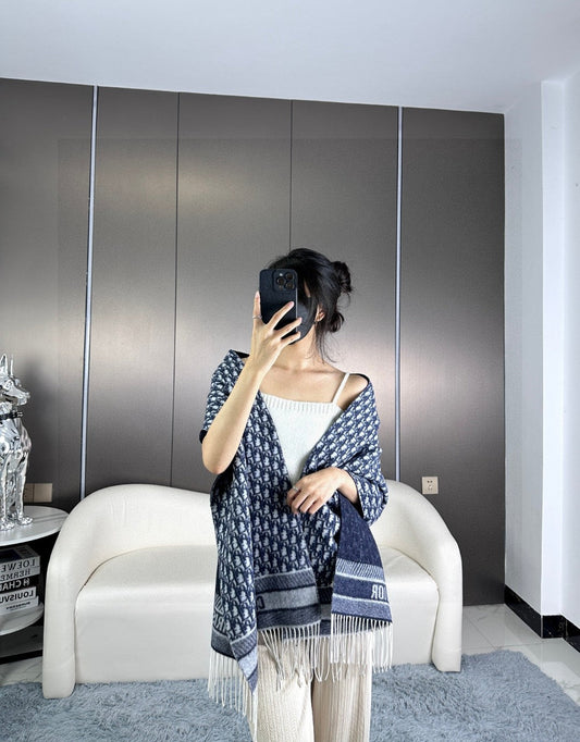 CD Classic printed double-sided cashmere scarf